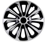Enjoliveurs 14 "" Strong Duocolor NRM 4 pcs noir / argent