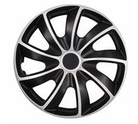 Enjoliveurs 15 " de roues QUAD BICOLOR CS noir argent
