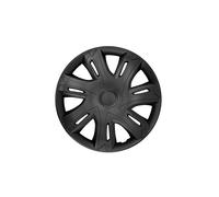 NRM Lot de 4 enjoliveurs universels en ABS résistant aux intempéries Noir 15po, One Size