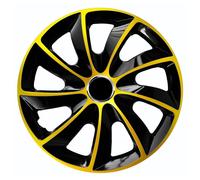 Enjoliveurs couvre-roues NRM STIG Extra plastique 13 pouces 4 pièces or-noir