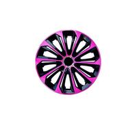 Enjoliveurs de roue - set complet de 4 pièces - NRM Extra Strong - rose & noir - 14"" pouces