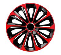 Enjoliveurs de roue - set complet de 4 pièces - NRM Extra Strong - rouge / noir - 15"" pouces