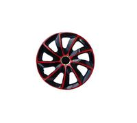 Enjoliveurs de roue - set complet de 4 pièces - NRM Stig Extra - rouge et noir - 17"" pouces