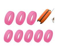 Enjoliveurs De Roue Valise Pour Housses Protection Housse Roulette Bagage En Silicone Élastique Muet Roulettes Bagages, 8 Pièces, P