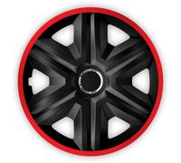 Enjoliveurs de roues noir- rouge 14 " ensemble de 4 pi?ces FAST LUX
