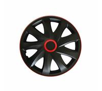 Enjoliveurs Roues 14 pouces Noir Rouge Kando RACE Lot 4