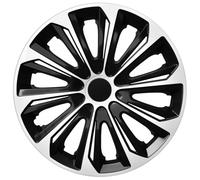 Lot de 4 enjoliveurs Extra forts Noir/Blanc 14"