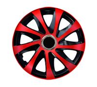 Enjoliveurs de roues 16 " Drift NRM couleur rouge 4 piéces