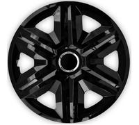 NRM Enjoliveurs de Roues 16" universels 4 pièces Noir