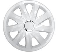NRM Enjoliveurs Universels Drift Blanc 15", Set 4 pièces