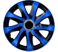 Enjoliveurs de roues DRIFT EXTRA noir et bleu 14' lot de 4 pièces