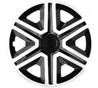 Enjoliveurs de roues universels 14 "" blanc-noir NRM Action