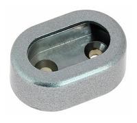 Enjoliveurs d'extrémités pour tubes de penderie 30x15 - chromé DUVAL