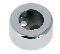 Enjoliveurs d'extrémités pour tubes de penderie ronds-chromé-25mm DUVAL