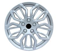 Enjoliveurs, Enjoliveur décoratif Universel en Fer et Acier for Pneu de Voiture 15 Pouces(Full Silver)