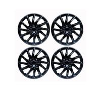 Enjoliveurs Enjoliveur Roue Universel R14 R15 Pouces Moyeu Remplacement Enjoliveurs Jante Pneu PP Snap on SUV Truck Cap Roue Enjoliveur Auto(R15 Bright Black)