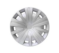 Enjoliveurs Enjoliveur Roue Universel Remplacement R14 R15 R16 Pouces Enjoliveurs Couvercle Jante Accessoires Pneu PP À Clipser sur SUV Camion Cap Roue Enjoliveur Auto(4Pcs R15 Silver)