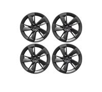 Enjoliveurs Lot 4 Enjoliveurs De Roue pour Tesla pour Model pour Y 2025 pour Juniper 19 Pouces, Style Turbine, Accessoires(Knife Matte Black)