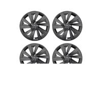 Enjoliveurs Lot 4 Enjoliveurs De Roue pour Tesla pour Model pour Y 2025 pour Juniper 19 Pouces, Style Turbine, Accessoires(Turbine Matte Black)