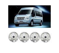 Enjoliveurs Lot de 4 Cache-moyeux de Roue de Voiture de 16 Pouces pour Ford pour Transit pour MK6 pour MK7 V348 R16 d'enjoliveurs