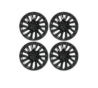 Enjoliveurs pour Tesla pour Model 3 pour Highland 2023-2025 4 Pièces Enjoliveurs Roue Design 18 Pouces Droite Gauche Style Tempête Accessoires Couverture(18In Turbine Black)