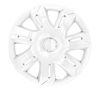 Enjoliveurs Supernova pour Jantes en Acier Ensemble de 4 Couvre-Roues pour Voiture Convient à la Plupart des Marques et Jantes Plastique ABS Blanc, 35,56 cm