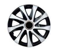 Enjoliveurs universels 15"" NRM DRIFT Extra blanc/noir 4 pièces