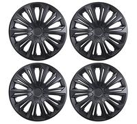 Enjoliveurs universels NRM - Coloris : noir mat - Lot de 4 pièces