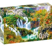 ENJOY-1266 - Cascades d'automne Plitvice, puzzle, 1000 pièces