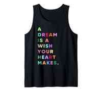Enjoy A Dream is A Wish Your Heart Makes Cool Quotes Graphic Débardeur