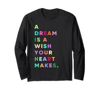 Enjoy A Dream is A Wish Your Heart Makes Cool Quotes Graphic Manche Longue