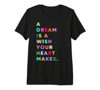 Enjoy A Dream is A Wish Your Heart Makes Cool Quotes Graphic T-Shirt Haut de Gamme