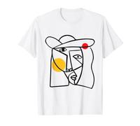 Enjoy Abstract Arts Like Picaso Art Way Graphic Cool Designs T-Shirt Graphique avec Valeur, Homme, Blanc, XL