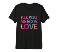 Enjoy All We Need is Love, You Need Love Spread Love Graphic T-Shirt Haut de Gamme