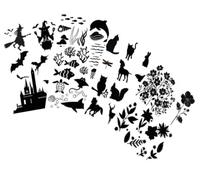 Enjoy Art Kit 40 feuilles Cyanotypes A5 + 10 plaques A5 + 210 motifs