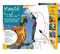 ENJOY ART - Magidô - Peintures Magiques Thème Voyage Tropical, 4 images à révéler à l'eau