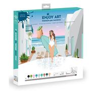 Enjoy Art - Peinture Par Numéros 30x30cm Retour De Plage