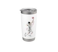 Enjoy Cool Basketball Slam Dunk Illustration Graphic Designs Gobelet isotherme en acier inoxydable double paroi