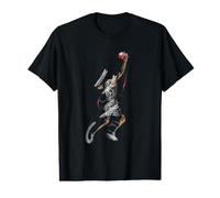 Enjoy Cool Basketball Slam Dunk Illustration Graphic Designs T-Shirt Graphique avec Valeur