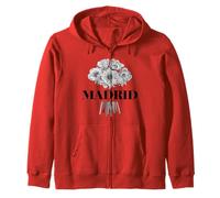 Enjoy Cool Floral Madrid Spain with Flower Bouquet Graphic Sweat à Capuche