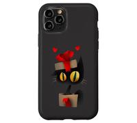 Enjoy Cool Funny Christmas Black Cat in Gift Box Graphic Fun Coque pour iPhone 11 Pro