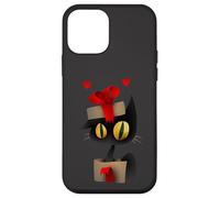 Enjoy Cool Funny Christmas Black Cat in Gift Box Graphic Fun Coque pour iPhone 12 Mini
