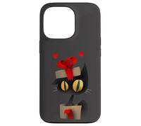 Enjoy Cool Funny Christmas Black Cat in Gift Box Graphic Fun Coque pour iPhone 13 Pro