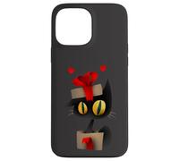 Enjoy Cool Funny Christmas Black Cat in Gift Box Graphic Fun Coque pour iPhone 13 Pro Max