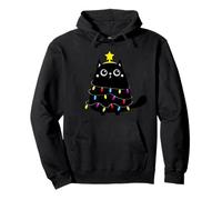 Enjoy Cool Funny Christmas Black Cats Decoration Tree Anime Sweat à Capuche