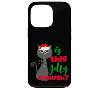 Enjoy Cool Funny Christmas Jolly Cat Novelty Graphic Design Coque pour iPhone 13 Pro