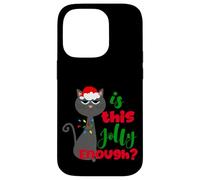 Enjoy Cool Funny Christmas Jolly Cat Novelty Graphic Design Coque pour iPhone 14 Pro