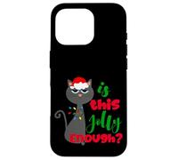 Enjoy Cool Funny Christmas Jolly Cat Novelty Graphic Design Coque pour iPhone 16 Pro