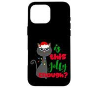 Enjoy Cool Funny Christmas Jolly Cat Novelty Graphic Design Coque pour iPhone 16 Pro Max