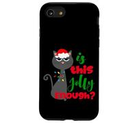 Enjoy Cool Funny Christmas Jolly Cat Novelty Graphic Design Coque pour iPhone SE (2020) / 7/8
